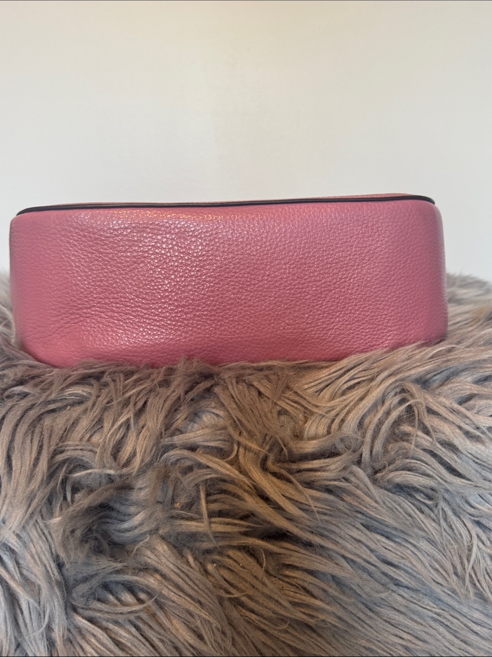 Coach Pebbled Leather Pink Handbag & Matching Wallet Set | Gold Hardware | EUC - Picture 7 of 9